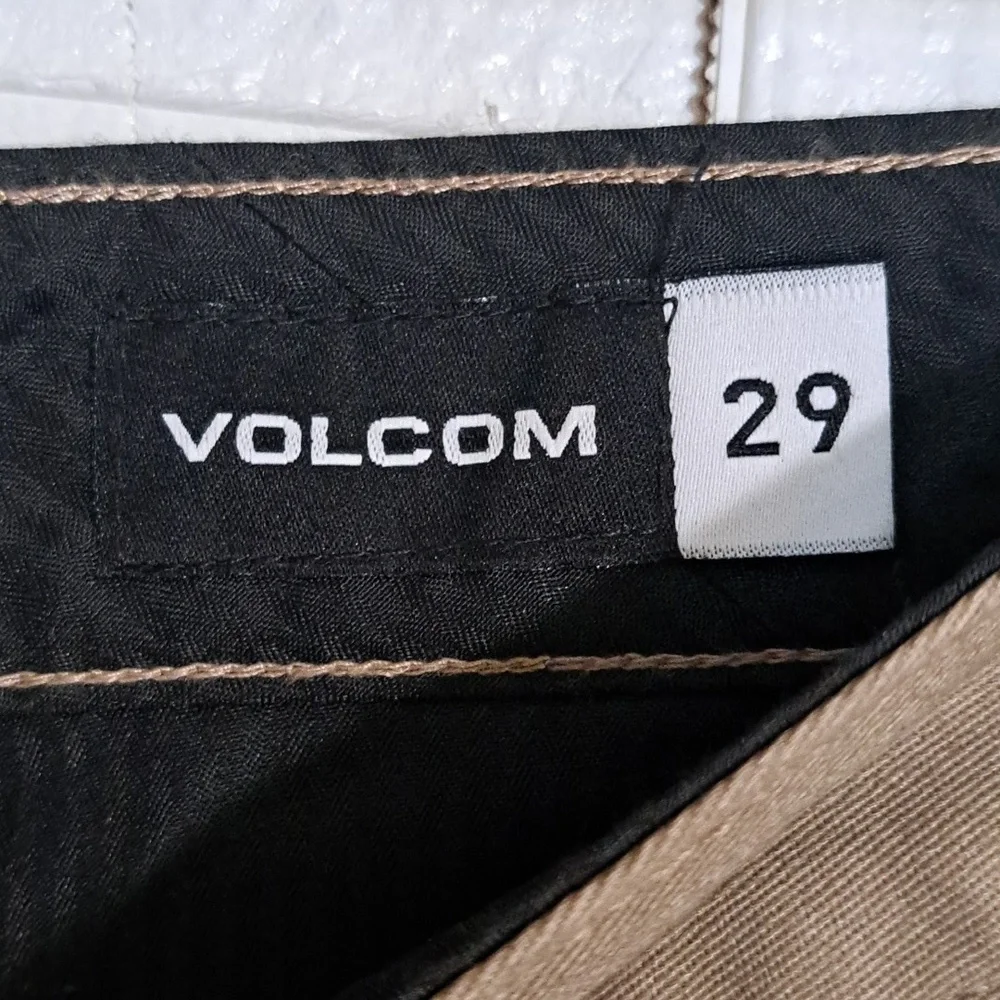 Volcom VMONTY STRETCH PANTS - KHAKI BROWN 29 - Picture 9 of 11